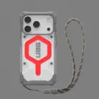 UAG Pathfinder Clear MagSafe Bundle Case with Lanyard for iPhone 17 Pro - Gray|Red Photo