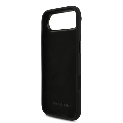 Karl Lagerfeld Liquid Silicone Metal Ikonik Case for iPhone Air Black Foto 5