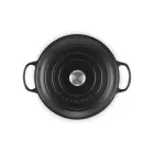 Cast iron shallow pot 30cm / 3,5L mat black Photo