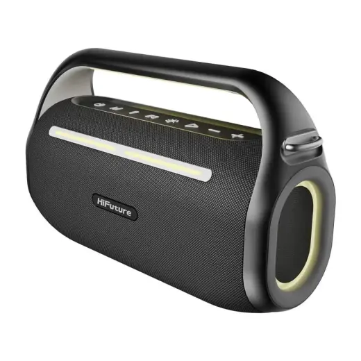 HiFuture Music Box 100 Bluetooth Speaker + 2 microphones (black) Фото num