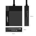 Ugreen USB 3.0 SD | micro SD | CF | MS card reader black (30231) Foto 6