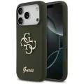 Guess Silicone Big 4G Script phone case for iPhone 17 Pro Max brown — Photo 1