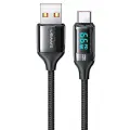 USAMS U78 SJ544USB01 провод для передачи данных и зарядки | USB-C | 30W | с LCD дисплеем | 1.2m | черный Фото num