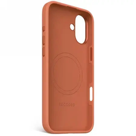 Decoded AntiMicrobial Silicone Backcover with MagSafe for iPhone 16 Plus - Orange Фото num