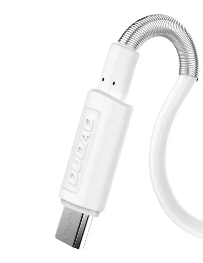Dudao 2x USB mājas USB ceļojuma ES adapteris sienas lādētājs 5V|2.4A + Lightning kabelis balts (A2EU + Lightning balts) Foto 2