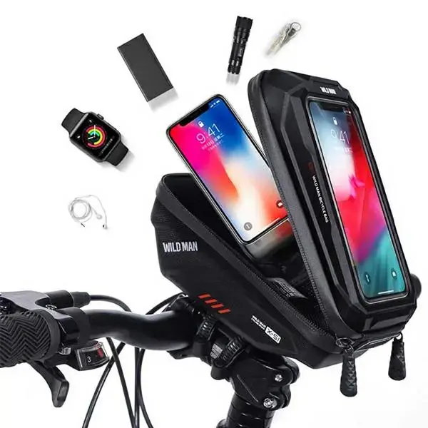 Etui|uchwyt rowerowy WILDMAN XS1 sakwa na ramę czarna|black Foto 8