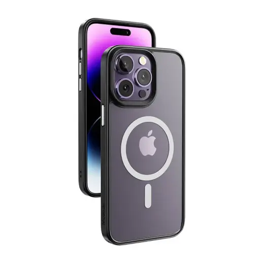 Magnetic case McDodo for iPhone 14 plus (black) Фото num