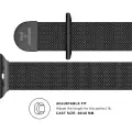 SuperDry Watchband Apple Watch 38|40|41 mm Series 4|5|6|7|8|SE|SE 2 Chainmail czarny|black 41681 Foto 5