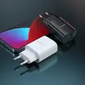 Borofone BN1 tīkla lādētājs | 10W | USB-A, USB-C | USB-A uz USB-C vads komplektā | melns Foto 5