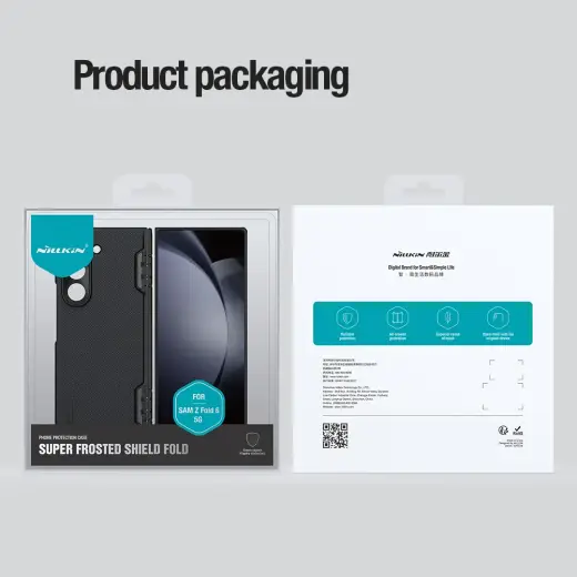 Nillkin Super Frosted FOLD Magnetic Back Cover for Samsung Galaxy Z Fold 6 Black Фото num