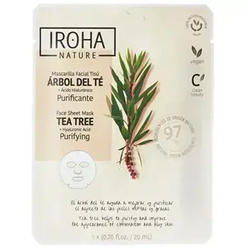 Iroha Tea Tree Purifying Face Sheet Mask - Plátýnková maska 20ml