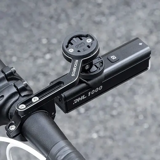 Rockbros 24610002001 front bicycle light 1000 lm + USB-C - USB-A cable - black Photo
