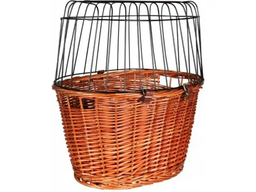 Trixie Велосипедная корзина с решеткой, 44 × 48 × 33 см, тан Фото num