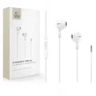 TECH-PROTECT ULTRABOOST MINI JACK EARPHONE CORE G4 WHITE — Foto 1