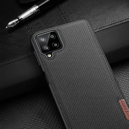 Dux Ducis Fino case covered with nylon material for Samsung Galaxy A22 4G gray Photo