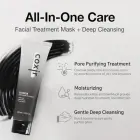Coxir TXA MUCIN PORE MASK CLEANSER L Tranexamic Acid, Charcoal, Black Rice, Black Gelato Texture L Wash Off Mask, Moisturizing, Pore Purifying, Blackh Фото num