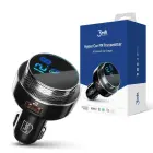 3MK HyperCar Charger FM Transmitter + Car Charger - 2xUSB-A + 1 TF Card Reader + Bluetooth Фото num