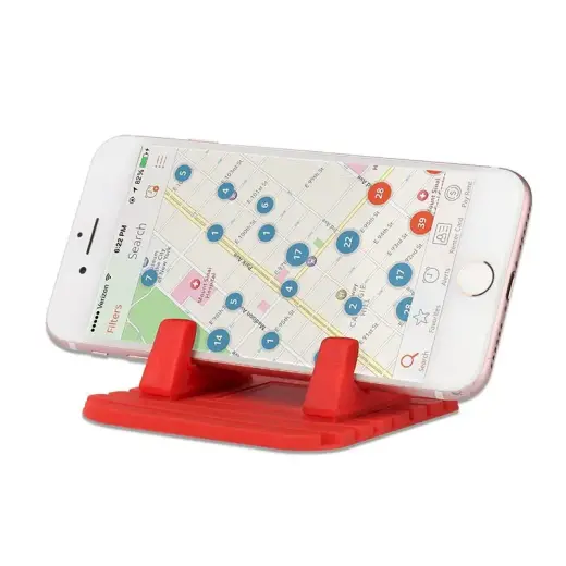 Silicone Car Phone Holder Dashboard Desktop Stand black Foto 2
