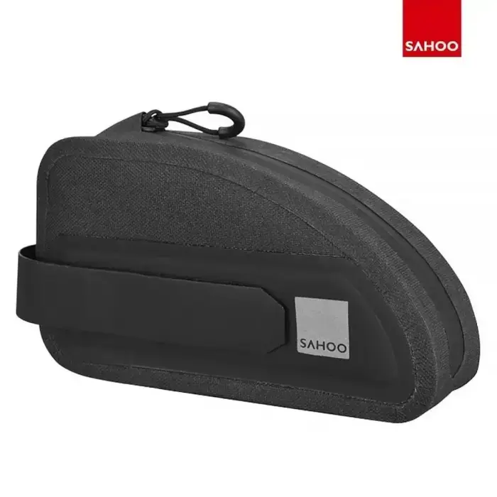 SAHOO bike bag on the bicycle frame with zip 0,3L 122035 black Photo