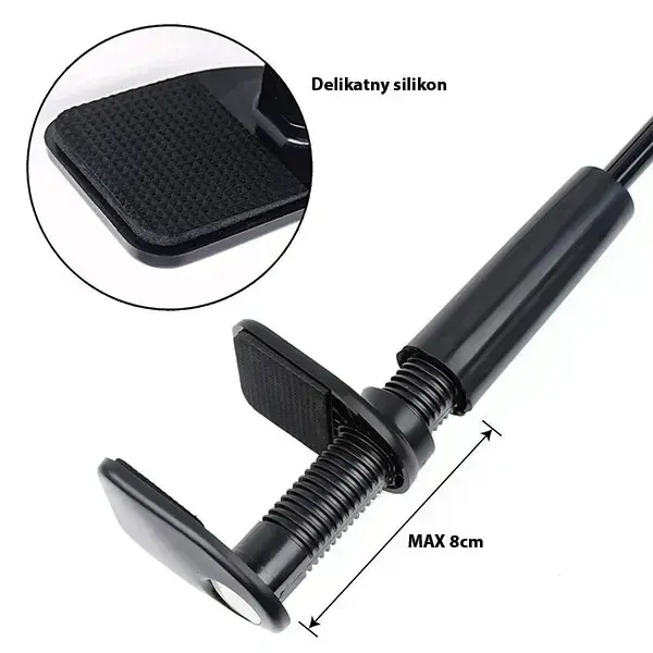 AWEI galda stiprinājums X3 4"-10,5", melns | ar garu roku Foto 3