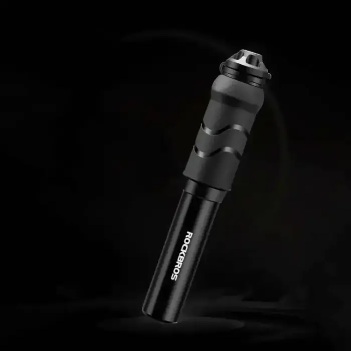 Rockbros 810PCS-HP Mini Hand Bicycle Pump with Presta & Schrader Hose - Black Foto 5