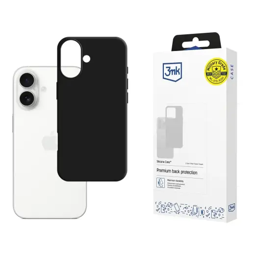 3mk Silicone Case maciņš priekš Phone 17 - melns