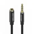 Cable Audio TRRS 3.5mm Male to 3.5mm Female Vention BHCBJ 5m Black Photo
