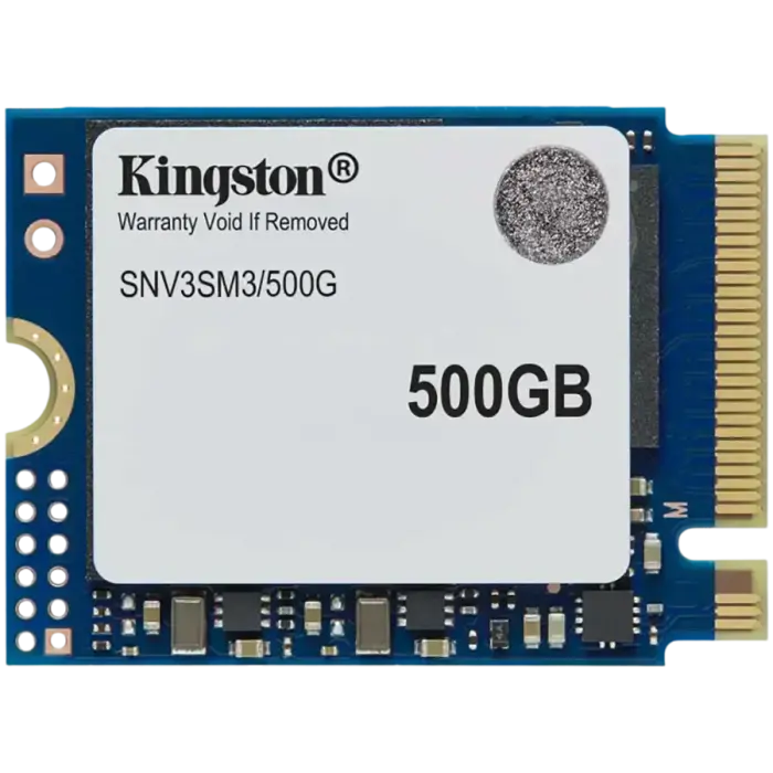 Kingston 500GB NV3 SSD M.2 2230 PCIe 4.0 NVMe, Read: 5,000/ Write: 3,000MB/s