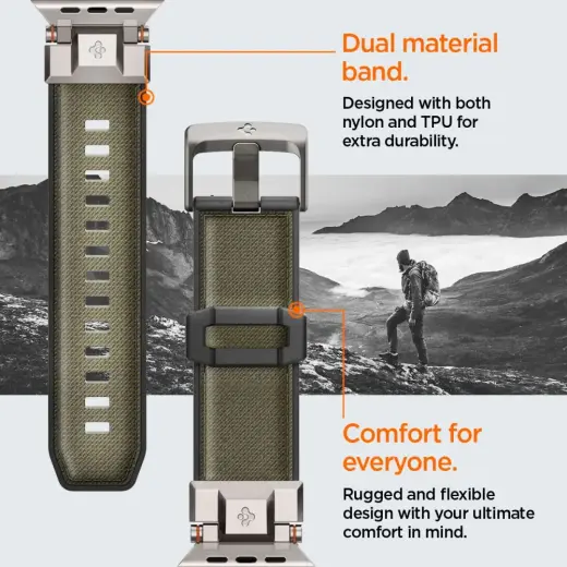 SPIGEN DURAPRO ARMOR APPLE WATCH 6 | 7 | 8 | 9 | 10 | SE | ULTRA 1 | 2 (44 | 45 | 46 | 49 MM) MILITARY GREEN Фото num