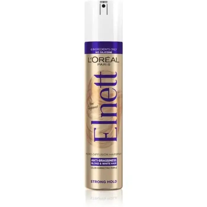 L´oréal Professionnel Elnett Anti-Brassiness Color Correction Micro-diffusion Hairspray for Blonde and White Hair - 300ml Foto 2