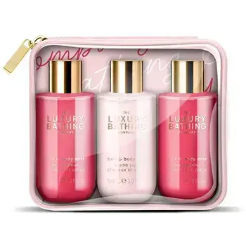 Grace Cole Toasted Marshmallow & Salted Caramel Hair Spray Trio - Dárková sada tělových mlh v taštičce ( 3 ks )