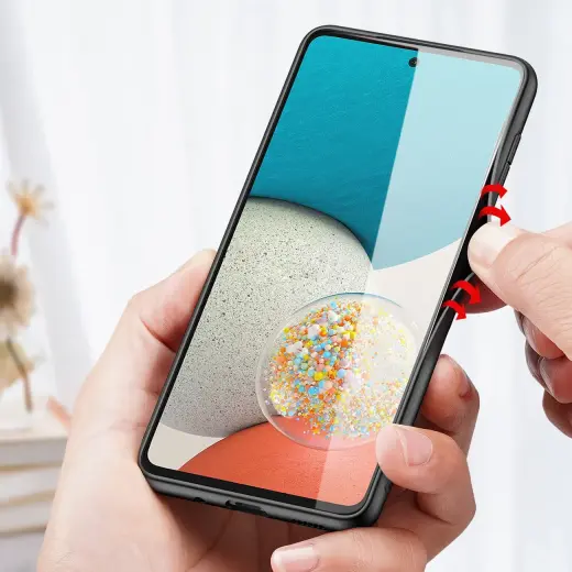 Dux Ducis Fino case is made of nylon material for Samsung Galaxy A73 blue Photo