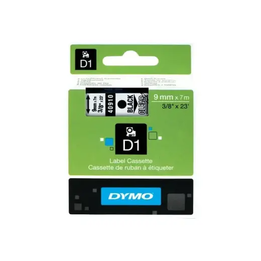 Dymo Schriftband 40910 Clear Black (S0720670) Foto 2