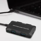Qoltec Hub Adapter USB-C 3.1 5in1 | 4x USB 3.0 | micro USB Фото num