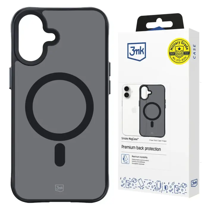 3MK Smoke MagCase iPhone 16
