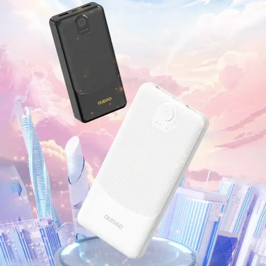 Powerbank Dudao K10 10000mAh 2.4A 2 x USB-A - white Foto 2