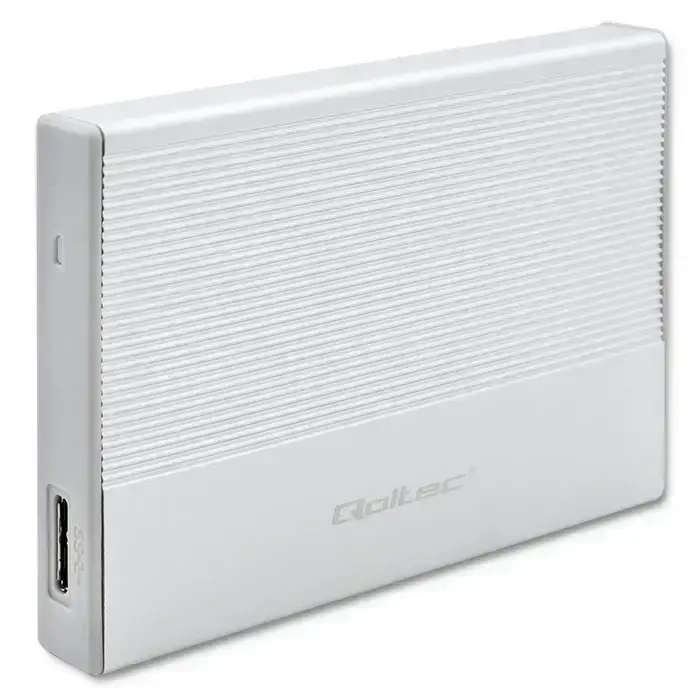 Qoltec Aluminium Enclosure | SSD HDD 2.5'' drive | SATA | USB 3.0 | Super speed 5Gb/s | 2TB | Silver Foto 8