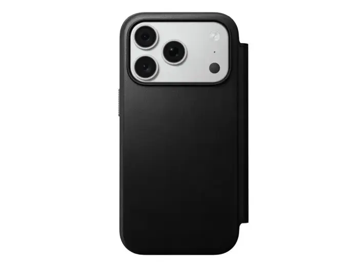 NOMAD leather case for IPHONE 18 Pro/17 Pro compatible with MagSafe (Modern Leather Folio ECCO Leather) black
