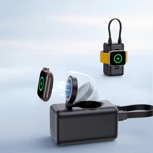 Joyroom JR-W13 ārējais akumulators (powerbank) | 5000 mAh | 18W | USB-C, Lightning, Bezvadu | melns Foto 11