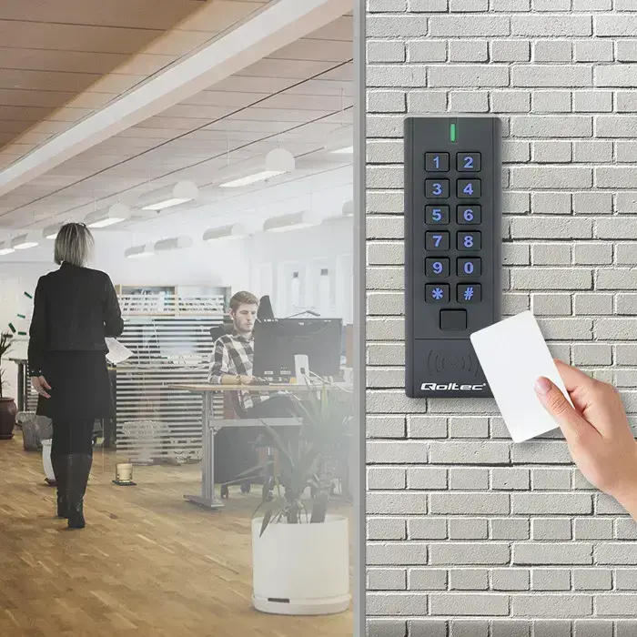 Qoltec Code lock HYPERION with RFID reader | Code | Card | key fob | IP68 | EM Foto 5