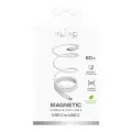 Puro Magnetic data transfer and charging cable | USB-C to USB-C | 60W | 1m | white Photo