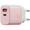 Wall charger Bazic GoPort Velox Kit USB-C|USB-A GaN 35W with cable pink Photo