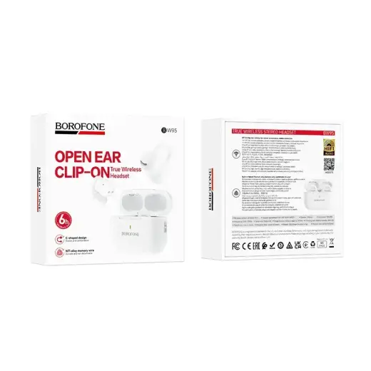 Borofone TWS Bluetooth Earphones BW95 Cancion white Foto 9