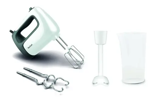 TEFAL mikseris Prep'Mix+, 500W, balts/melns Foto 1