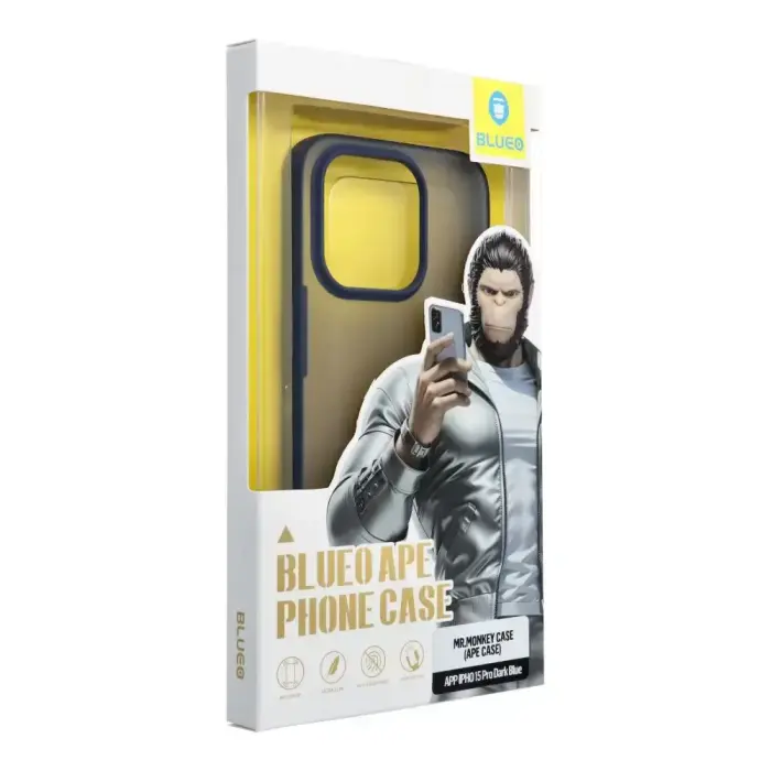 BLUEO APE Phone Case - Apple iPhone 15 Pro blue Photo