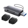 Baseus Lite Series SD|TF memory card reader, USB + USB-C (gray) Foto 4