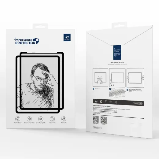 Dux Ducis Naad Paperlike Matte Screen Protector for Samsung Galaxy Tab S10 FE Plus - with Black Frame Foto 10
