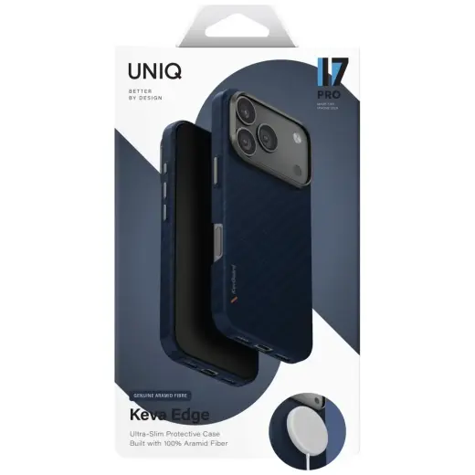 Case UNIQ Keva EDGE for iPhone 17 Pro     Magclick Charging blue Foto 6