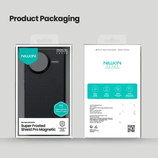 Nillkin Super Frosted PRO Magnetic Back Cover for Poco F7 Ultra Black Foto 8