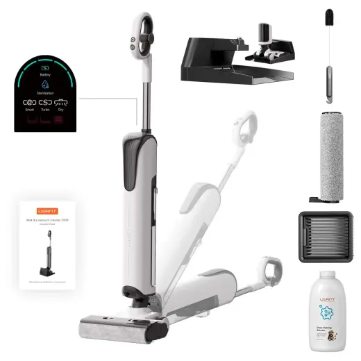 UWANT D100 17000Pa Upright Vacuum Cleaner with Mopping Function and Charging Station - White Фото num